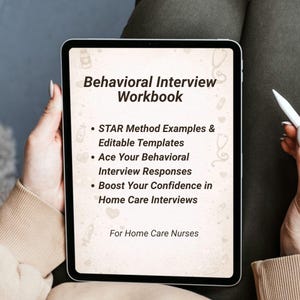 Antworten auf Vorstellungsgespräche mit Home Care Nurse - STAR-Methode (druckbare PDF-Datei)