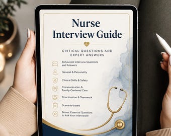 Pediatric Nurse Interview Questions & Answers | Behavioral and Scenario-Based Guide | RN Interview Prep PDF | STAR Method