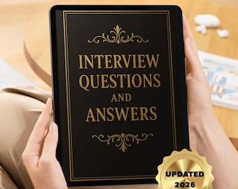 Job Interview Questions & Answers Guide | HR Prep Workbook (PDF Download)