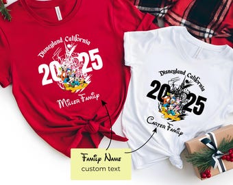 Personalized Disney Trip 2026 Shirt, Family Vacation Group Tee, WDW Mickey & Friends Custom Tee, Matching Disney Family Shirts