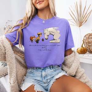 Comfort Colors® Shirt, The Boy Mole Fox Horse – Positive Affirmation T-Shirt Gift for Her Him, Kindness Shirt Tshirt, Motivation Long Sleeve