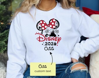 Custom Disney 2026 Shirt, Disney Family Matching Tees, Disneyland Trip Shirts, Disneyworld Family T-shirt, Personalized Disney Trip Shirt