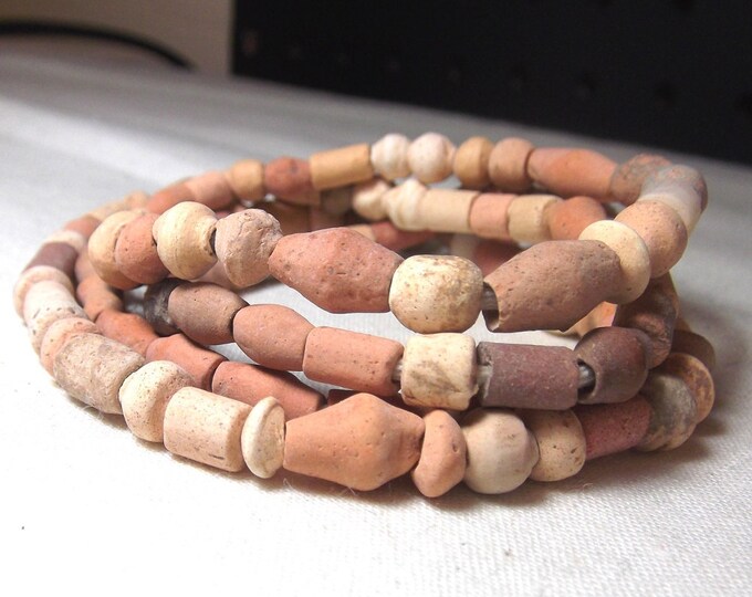 Trade Beads African Clay Beads Antique Beads in Terra Cotta Etsy