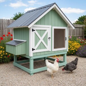 DIY 4x8 Chicken Coop Plans: Hen House Building Guide (PDF) - Etsy