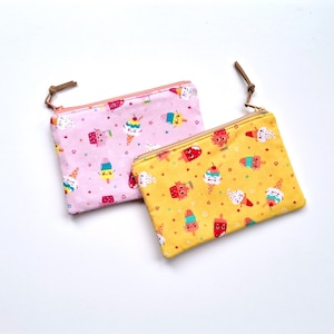 Bolsa infantil, Bolsa infantil, Mini carteira, Porta-moedas, Porta-cartões, Presentes para crianças, Estampa de sorvete