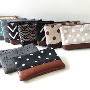 Mini wallet, Coin Purse, Small zipper pouch, Card holder,