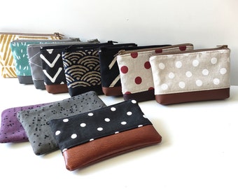 Mini wallet, Coin Purse, Small zipper pouch, Card holder,