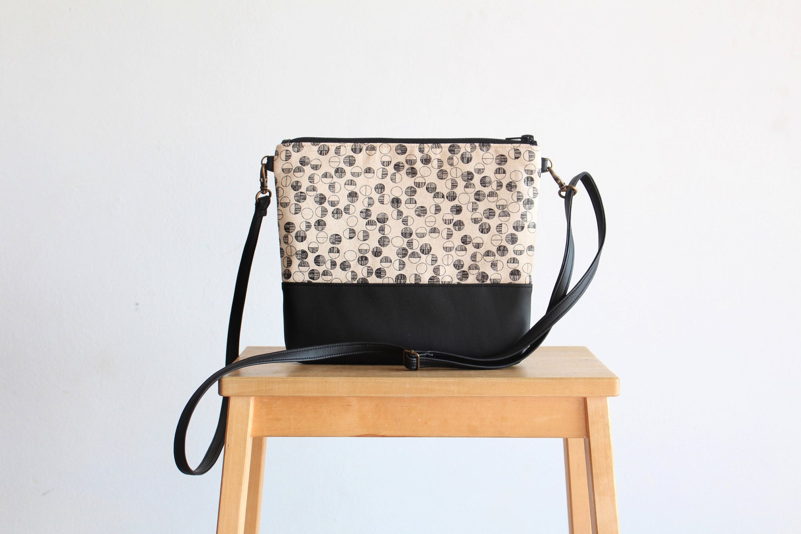 Crossbody Bag Every Day Purse Canvas Linen Every Day Bag Etsy