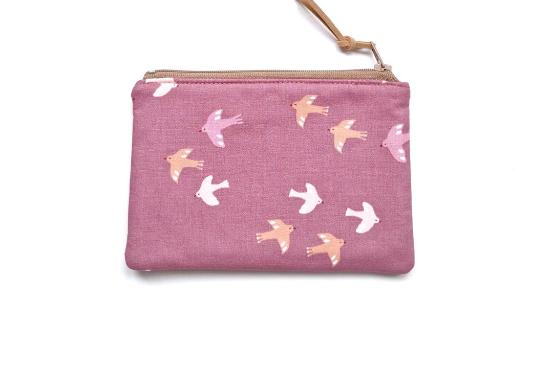 Floral Mini Wallet, Coin Purse, Small Zipper Pouch, Card
