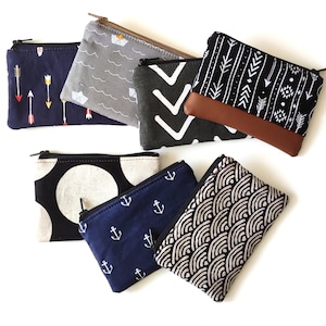 Mini billetera, Monedero, Bolsa pequeña con cremallera, Tarjetero,