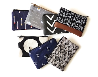 Mini wallet, Coin Purse, Small zipper pouch, Card holder,