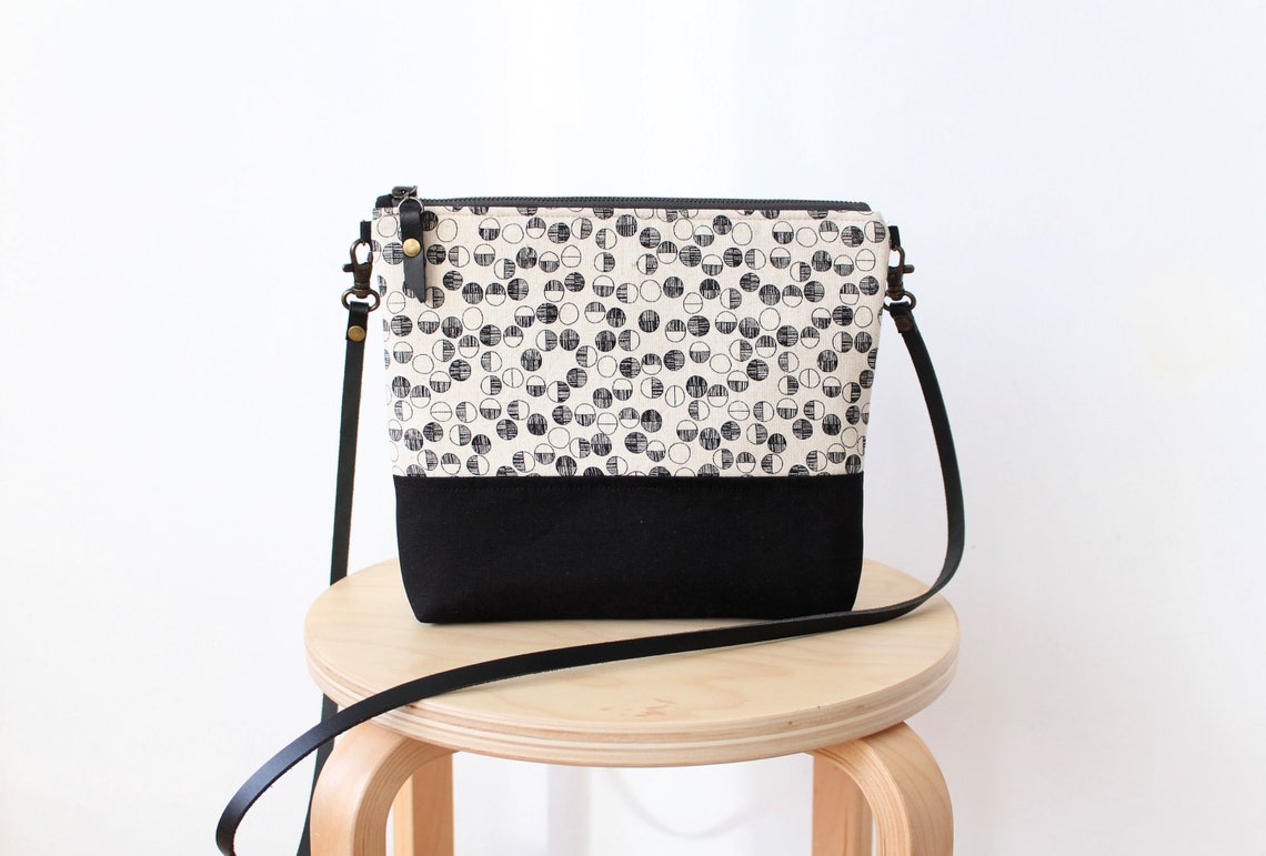 Crossbody Bag Every Day Purse Canvas Linen Every Day Bag Etsy