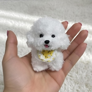 Bichon Frise Bag Charm - Etsy