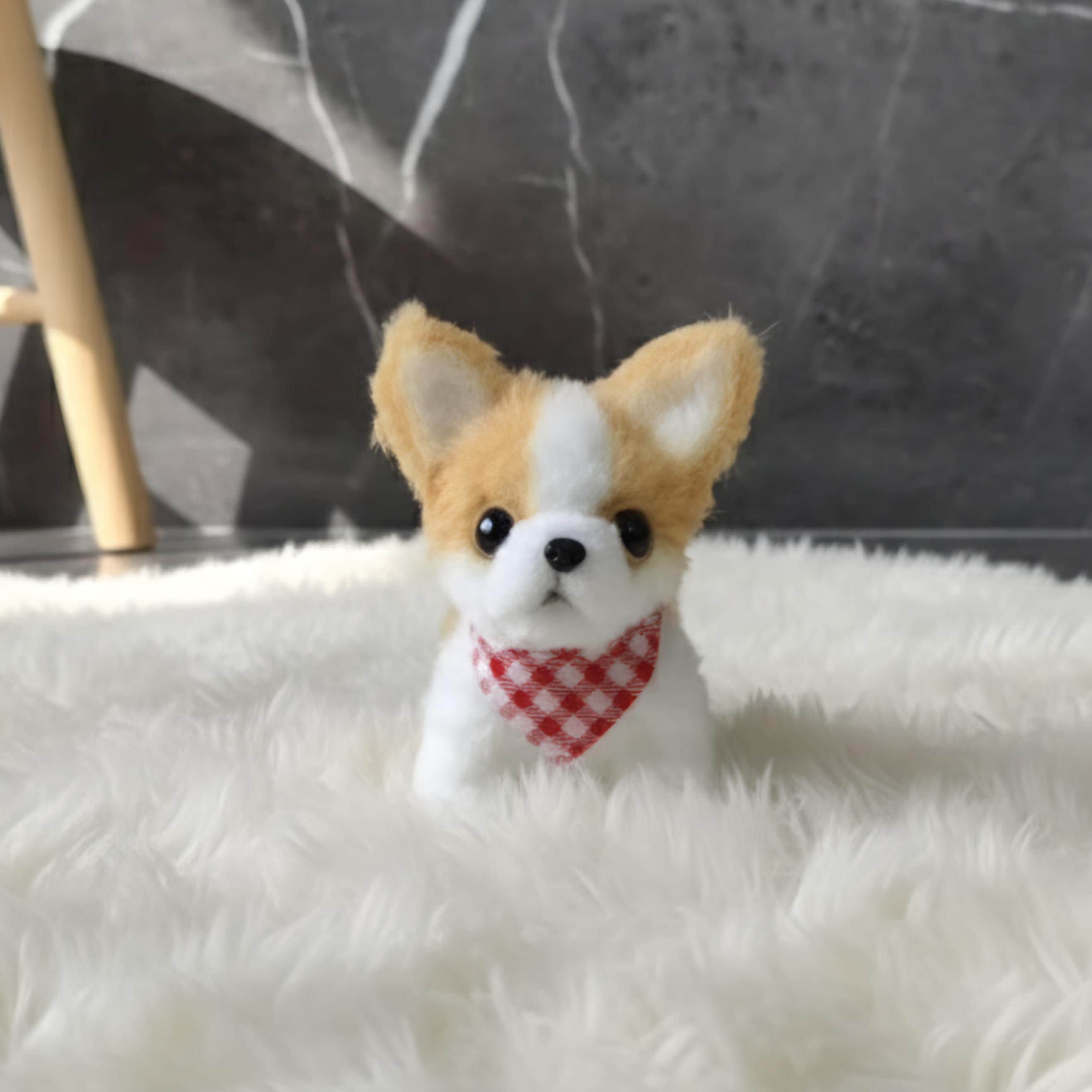 手作りチワワのミニぬいぐるみ | 犬用キーホルダー | バッグチャーム