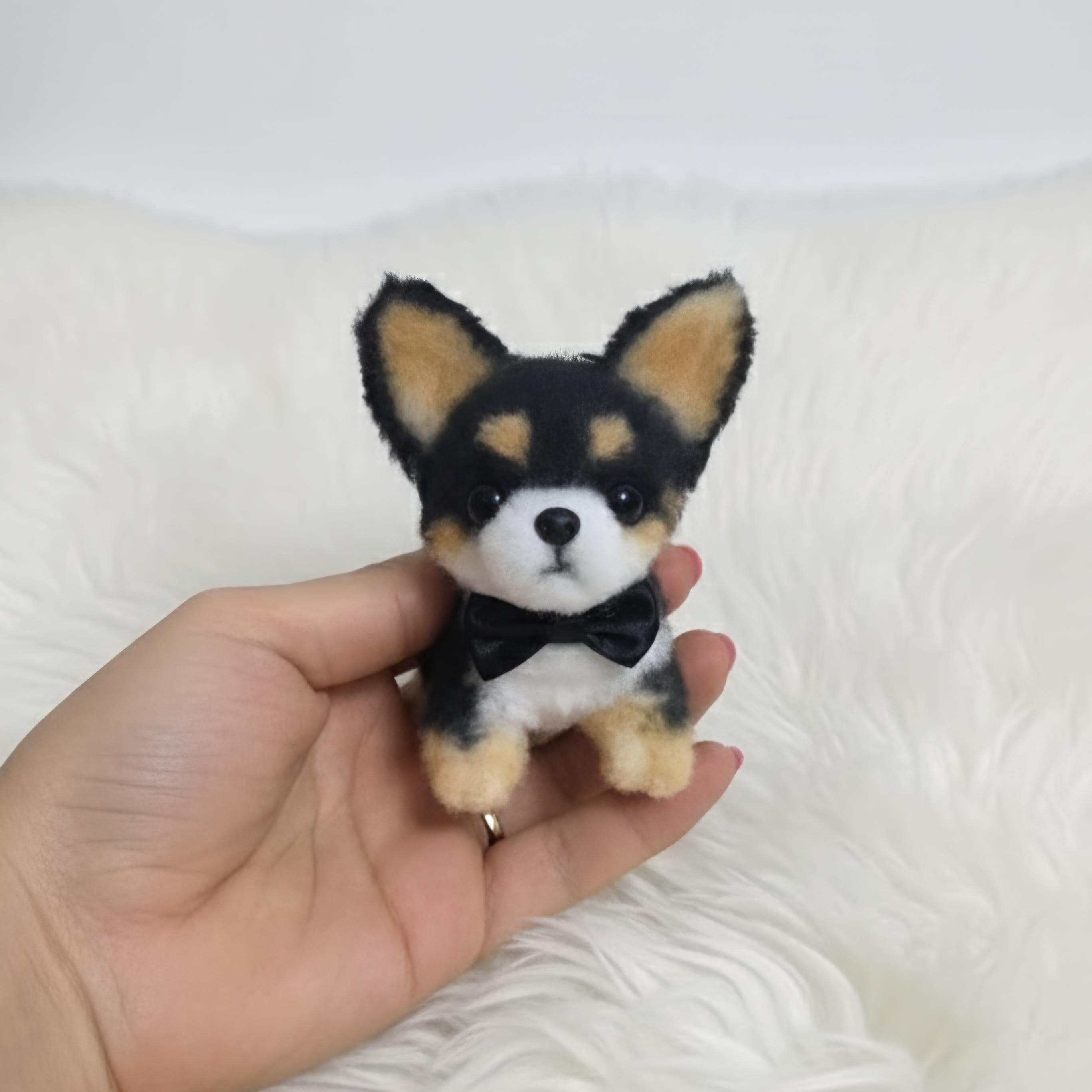 手作りチワワのミニぬいぐるみ | 犬用キーホルダー | バッグチャーム