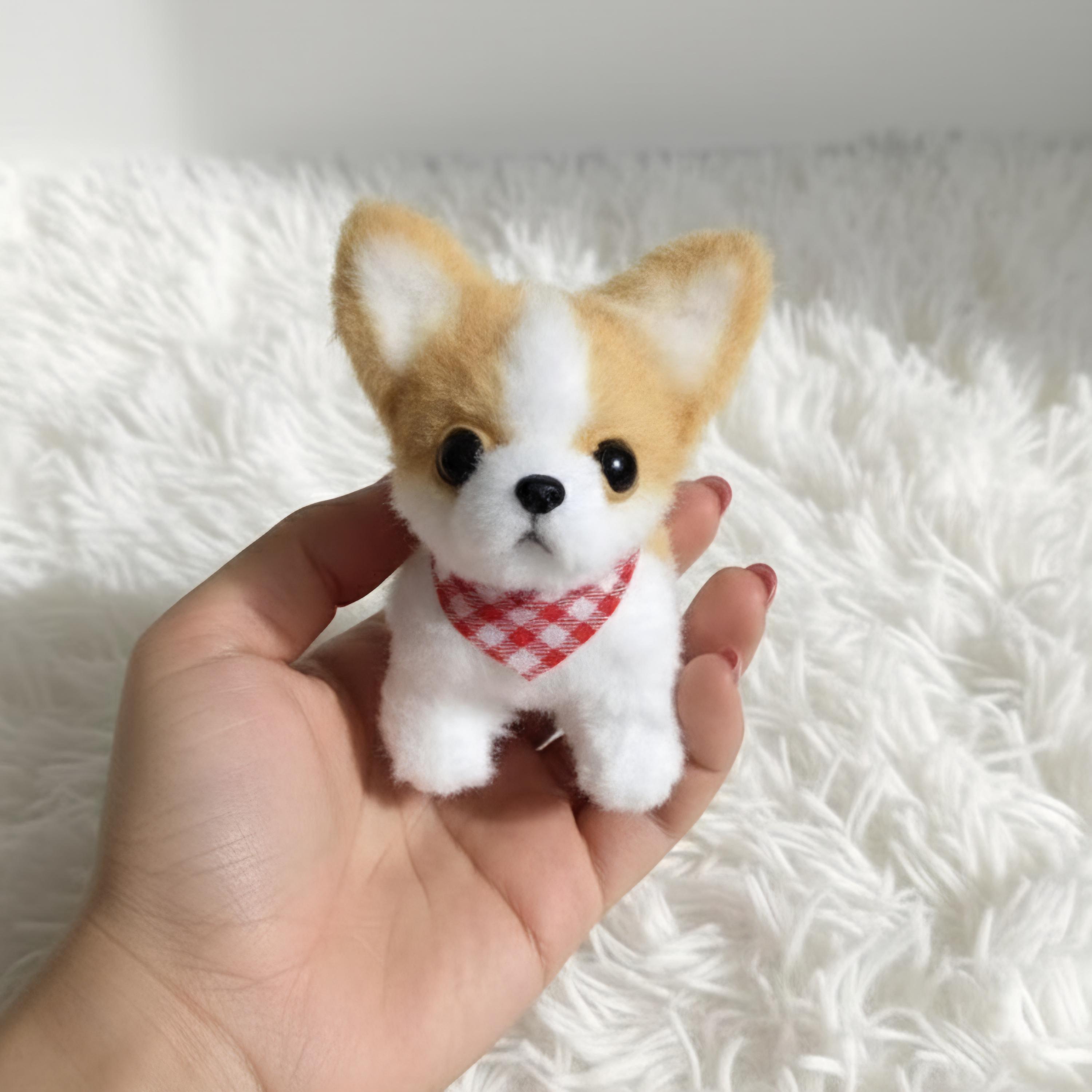 手作りチワワのミニぬいぐるみ | 犬用キーホルダー | バッグチャーム