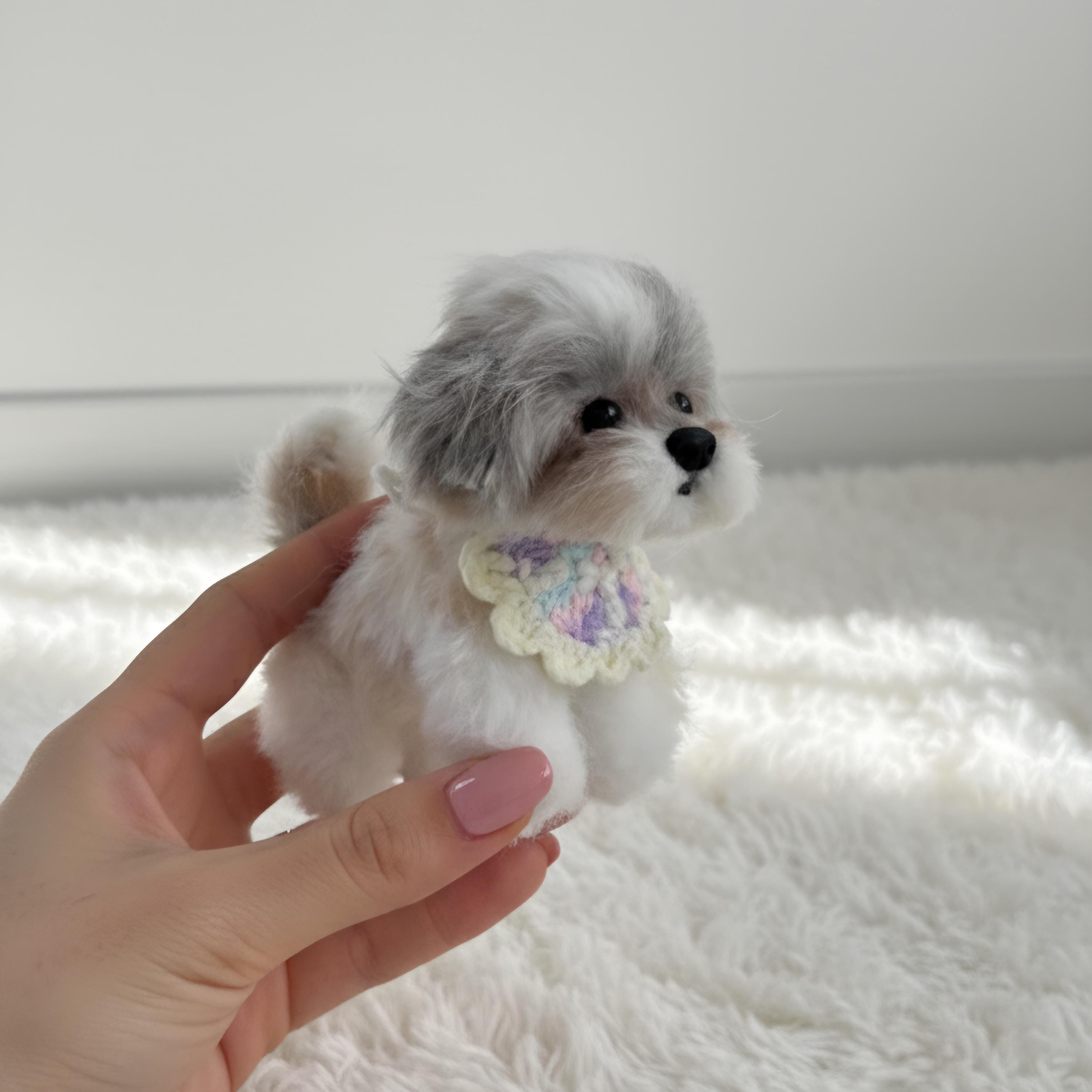 ハンドメイドのシーズーミニぬいぐるみ | 犬用キーホルダー | バッグ
