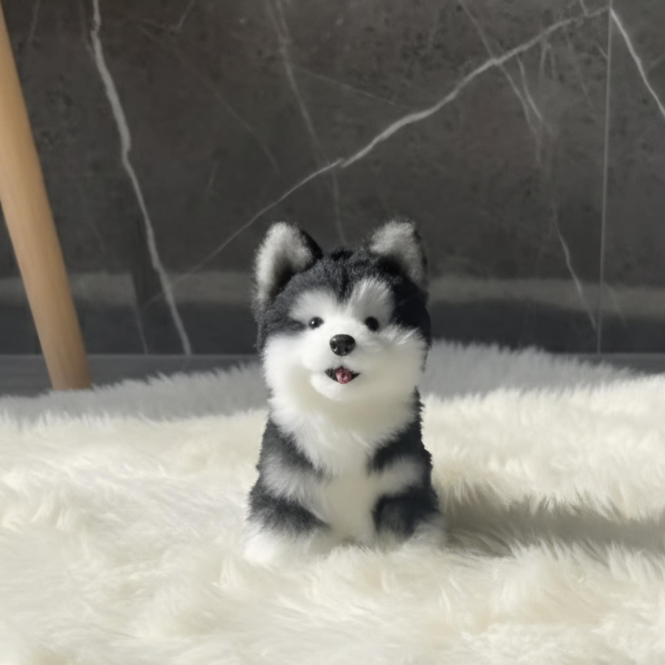 ハンドメイドのアラスカン・マラミュート ミニぬいぐるみ | 犬用