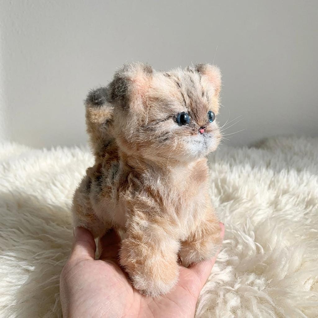 Handmade Lynx Point Siamese Mini Plush | Keychain | Bag Charm