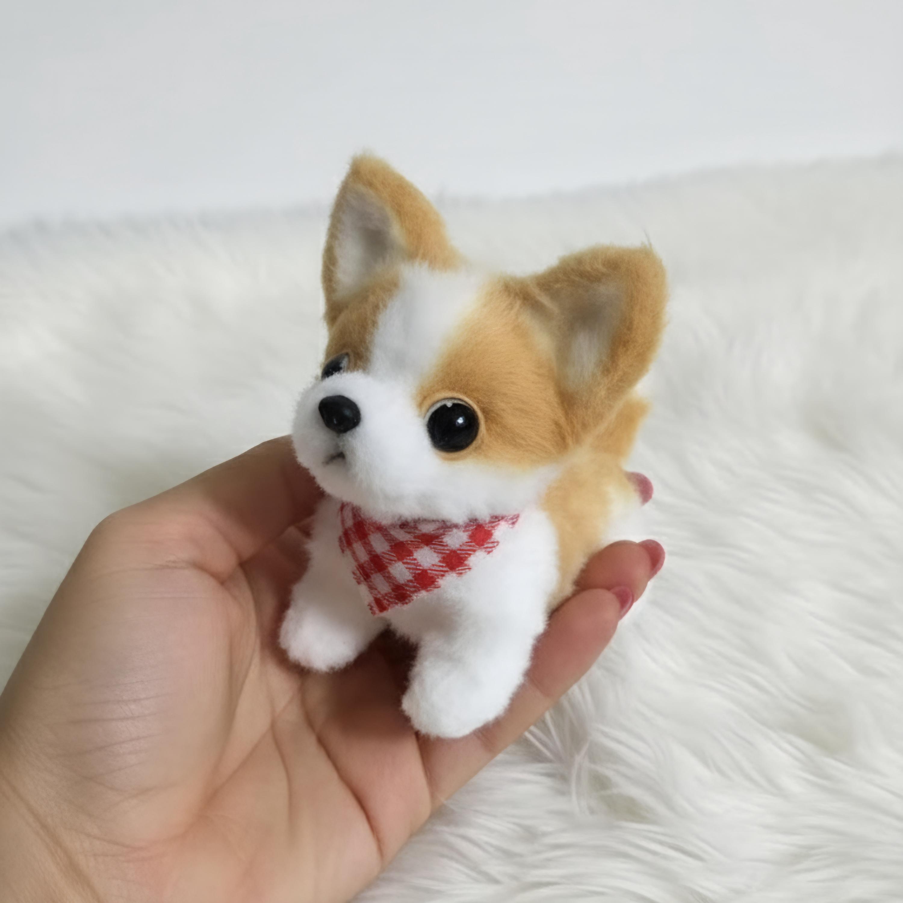 手作りチワワのミニぬいぐるみ | 犬用キーホルダー | バッグチャーム