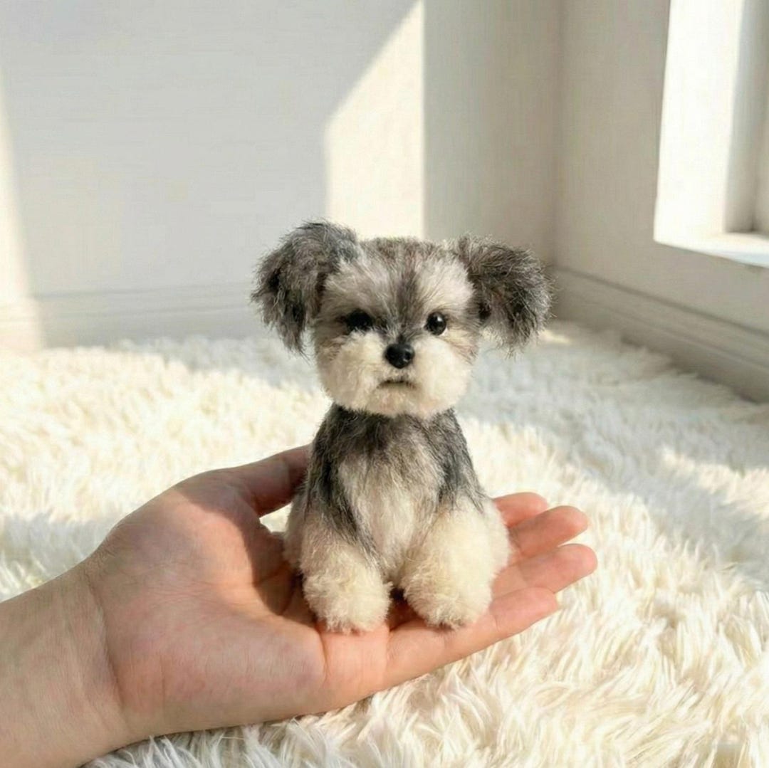 Handmade Morkie Mini Plush | Dog Keychain | Bag Charm