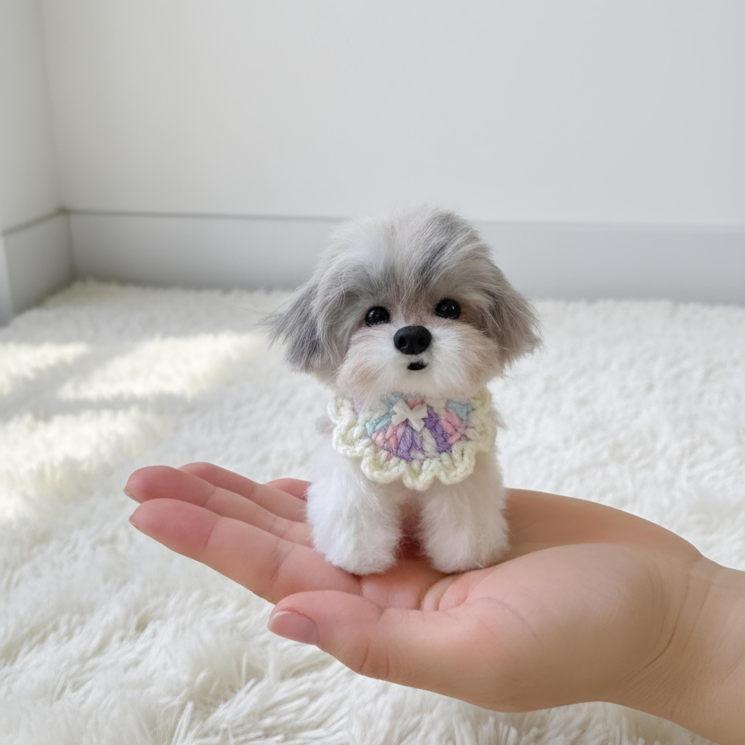 ハンドメイドのシーズーミニぬいぐるみ | 犬用キーホルダー | バッグ