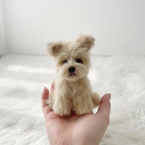 ESSA Handmade Cairn Terrier Mini Plush | Dog KeyChain | Bag Charm | Collectible Gift