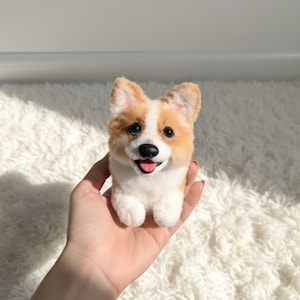 Handgemachte Corgis Plüsch | Schlüsselanhänger | Taschenanhänger | Sammlerstück | Hund Andenken Geschenke
