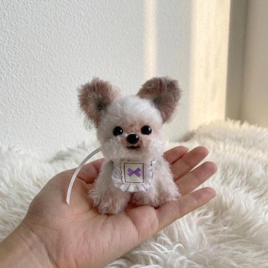 Handmade Yorkie Dog Mini Plush | Keychain | Bag Charm