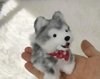 ハンドメイドのアラスカン・マラミュート ミニぬいぐるみ | 犬用