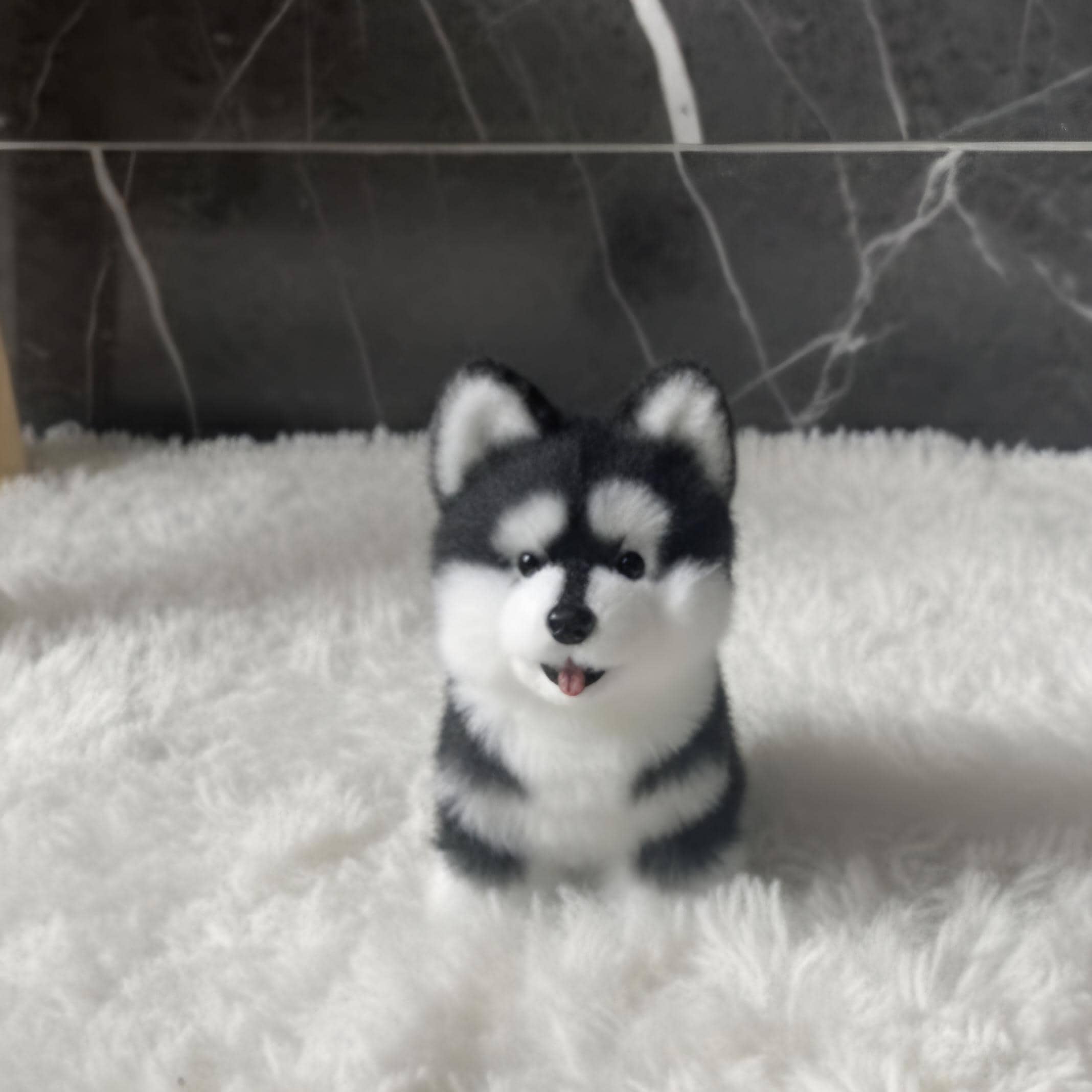 ハンドメイドのアラスカン・マラミュート ミニぬいぐるみ | 犬用