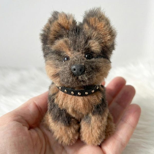 Handgemaakte miniknuffel Duitse herder | Sleutelhanger | Tasbedel | Verzamelcadeau