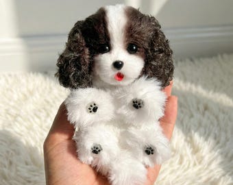 ハンドメイド* ぬいぐるみ*スパニエル*子犬* ESSA スプリンガースパニエル 犬 感情サポート ぬいぐるみ