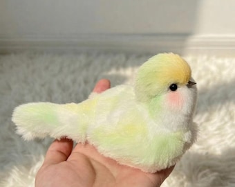 Handmade Pastel Parakeet Mini Plush | Bird Keychain | Bag Charm | Budgie | Stocking Gifts