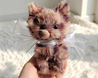 Handmade Tortoiseshell Cat Mini Plush | Keychain | Bag Charm | Collectible | Pet Keepsake Gifts
