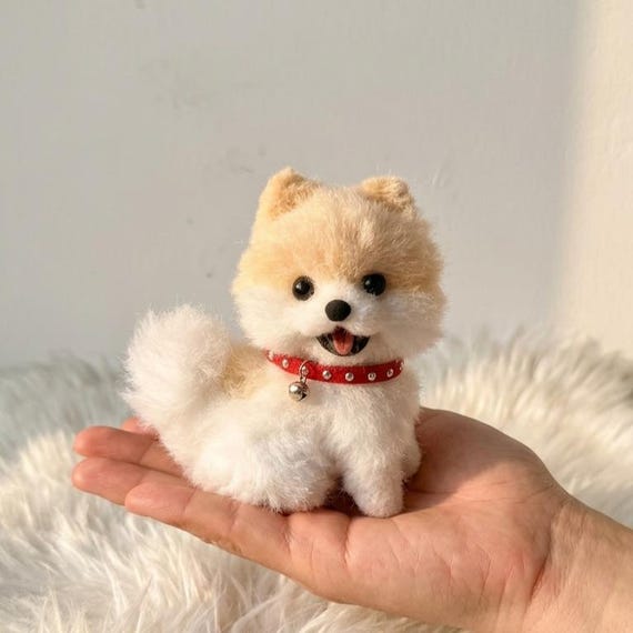 Handmade Pomeranian Mini Plush | Keychain | Bag Charm