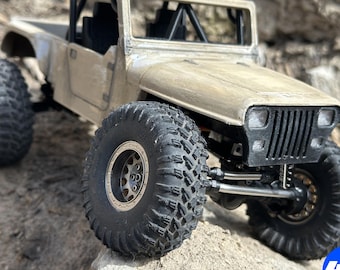 SCX24 YJ Stepside Rock Crawler Buggy Body for 155mm Wheelbase