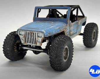 SCX24 YJ Jeep Rock Crawler Trail Rig Body