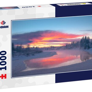 Noah Jigsaw Puzzle Sunset over Chena River, Fairbanks, Alaska 1000pc Puzzle 1000 pieces