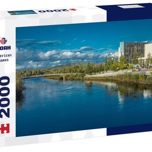 Noah Jigsaw Puzzle Fairbanks Alaska Skyline view over Chena River 2000pc Puzzle 1000 pieces