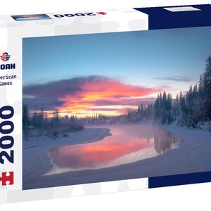 Noah Jigsaw Puzzle Sunset over Chena River, Fairbanks, Alaska 2000pc Puzzle 1000 pieces