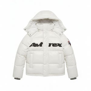 Chaqueta acolchada de cuero auténtico para hombre: estilo aviador negro con capucha estilo Avirex, abrigo de invierno de cuero auténtico, ropa de calle. imagen 3