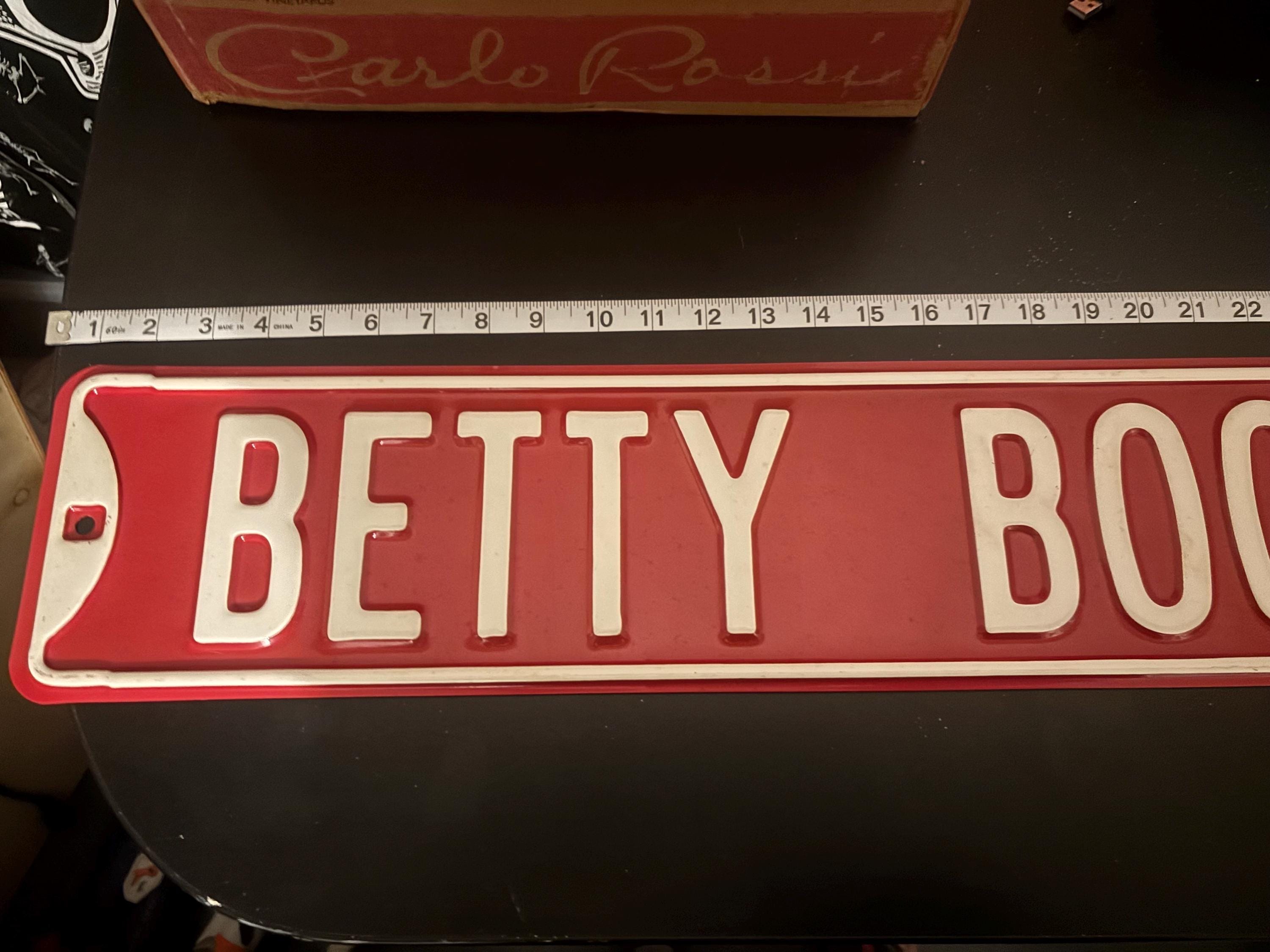 Betty Boop Metal Sign - Etsy