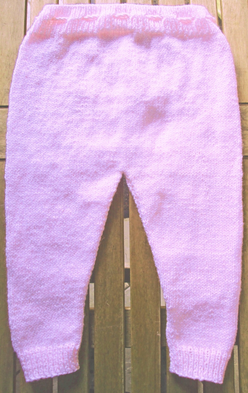 Baby infant girl hand knitted pale pink matinee outfit of image 3