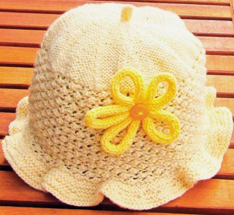 Pale yellow handknit aran cable girls sweater jumper OOAK with image 4