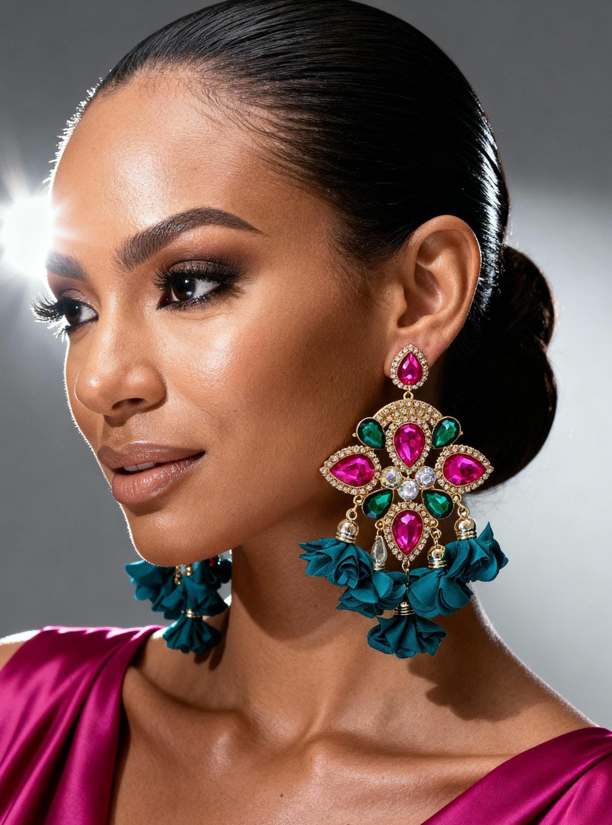 best earrings for maxi dresses Strapless Dress Long Earrings With Gown Formal Dress Best Earrings For Maxi Dresses Best Earrings For