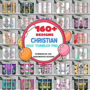 160+ Designs Bible Tumbler Wrap Bundle, Christian Bible Verses Sublimation Faith Tumbler, Christian Quotes Religious 20oz Tumbler Wrap PNG