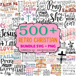 500+ Designs Christliches Bundle Png, Jesus Png Sublimation, Glaubens-Bundle SVG, Gott SVG, Bibel-Vers Png, Religiöser SVG - Png, kommerzielle Nutzung