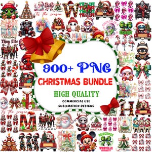 900+ Mega Cartoon Natal Png Bundle, Natal Bundle Png, Sublimação de Natal, Natal Retro Png, Vibes de Natal Png, Feliz Natal Png