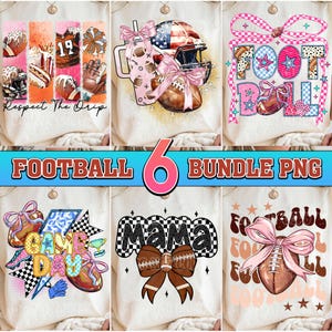Football Mama Png, Football PNG Bundle, Football Game Day Png, Bow Football Png, Gift For Mom, Football Checkered Png , Football Team Png